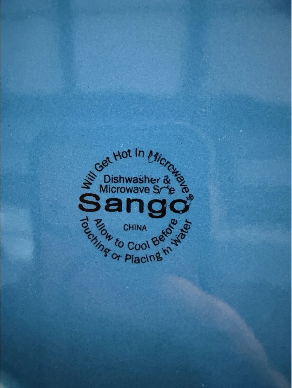 Set of 4 Sango Siterra Artist's Blend Blue 2 Dinner & 2 Salad Plates Speckled *